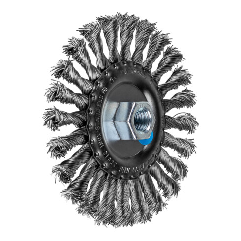 PFERD Rundbürste gezopft RBG Ø 125x12 mm M14 Edelstahl-Draht-Ø 0,50mm Winkelschleifer
