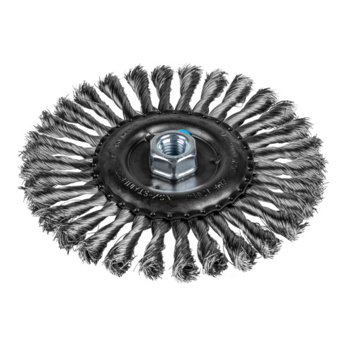 PFERD Rundbürste gezopft RBG Ø 178x13 mm M14 Edelstahl-Draht-Ø 0,35 mm Winkelschleifer