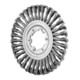 PFERD Rundbürste gezopft RBG Ø 200x16x50,8 mm Bohrung Stahl-Draht-Ø 0,50mm stationär-1