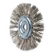 PFERD Rundbürste gezopft RBG Ø190x30x22,2 mm Bohrung Edelstahl-Diamant-Draht Korn 270 stationär