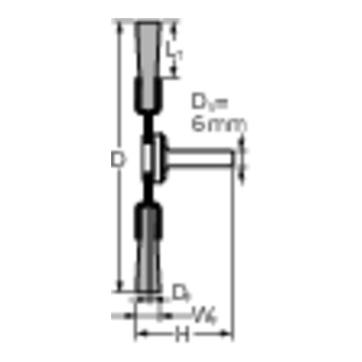 PFERD Rundbürste mit Schaft, gezopft RBG