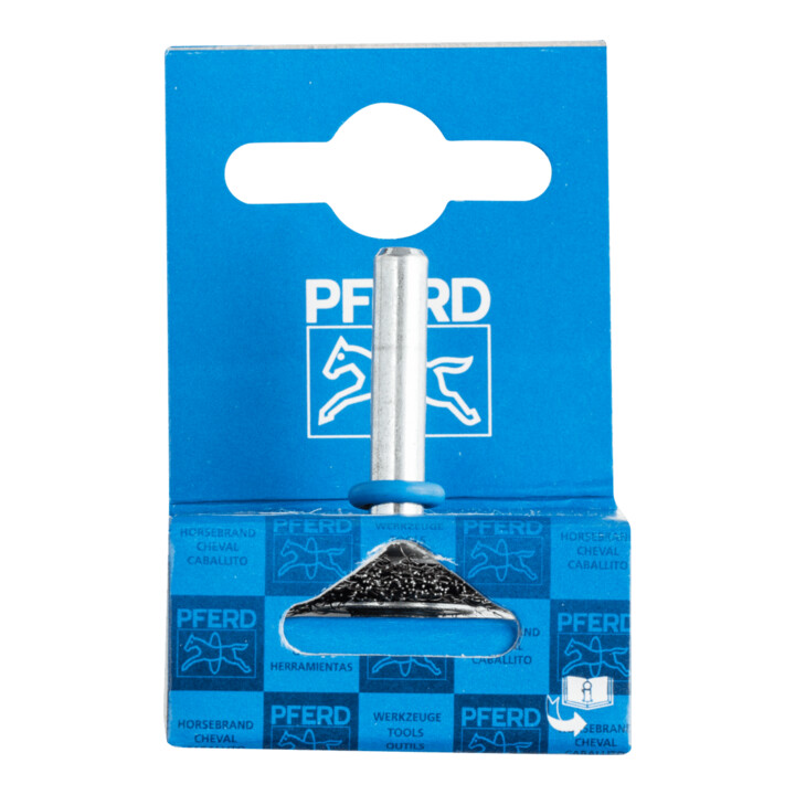 PFERD TOOLS POS Rundbürste ungezopft RBU Ø30x6 mm Schaft-Ø6 mm Edelstahl-Draht-Ø0,20