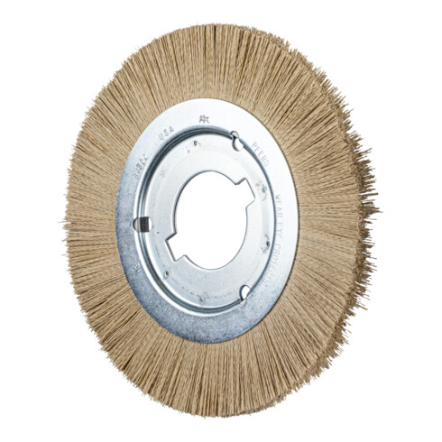 PFERD Rundbürste schmal ungezopft RBU Ø 200x12x50,8 mm Bohrung DIAMANT-Filament-Ø 0,35 mm Korn 600