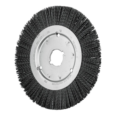 PFERD Rundbürste schmal ungezopft RBU Ø 200x16xvariable Bohrung Keramik-Filament-Ø 1,10mm Korn 120
