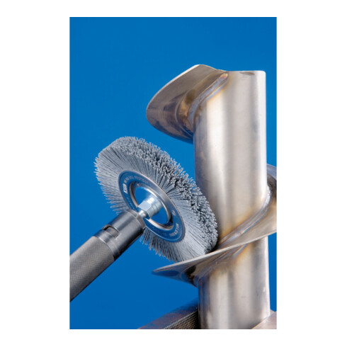 PFERD Rundbürste schmal ungezopft RBU Ø100x12x12 mm Bohrung SiC-Filament-Ø0,90 Korn 180