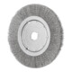 PFERD Rundbürste schmal ungezopft RBU Ø250x20xvariable Bohrung Edelstahl-Draht-Ø0,30-1