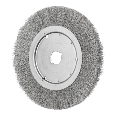 PFERD Rundbürste schmal ungezopft RBU Ø250x20xvariable Bohrung Edelstahl-Draht-Ø0,30