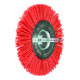 PFERD Rundbürste ungezopft RBU Ø100mm Schaft-Ø 6 mm RED-Filament-Ø 1,27 Korn 80 Bohrmaschinen-1