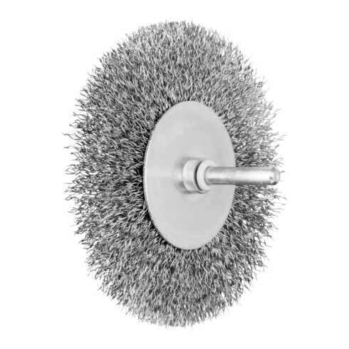 PFERD Rundbürste ungezopft RBU Ø100x15 mm Schaft-Ø6 mm Stahl-Draht-Ø0,20