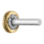 PFERD Rundbürste ungezopft RBU Ø20x4 mm Schaft-Ø6 mm Messing-Draht-Ø0,20