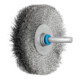 PFERD Rundbürste ungezopft RBU Ø70x15 mm Schaft-Ø6 mm Edelstahl-Draht-Ø0,15-1