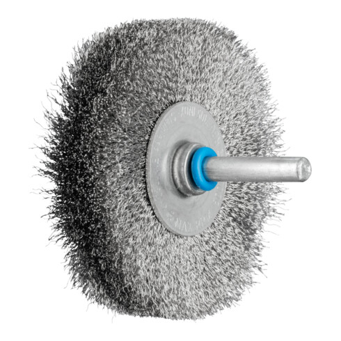 PFERD Rundbürste ungezopft RBU Ø70x15 mm Schaft-Ø6 mm Edelstahl-Draht-Ø0,15
