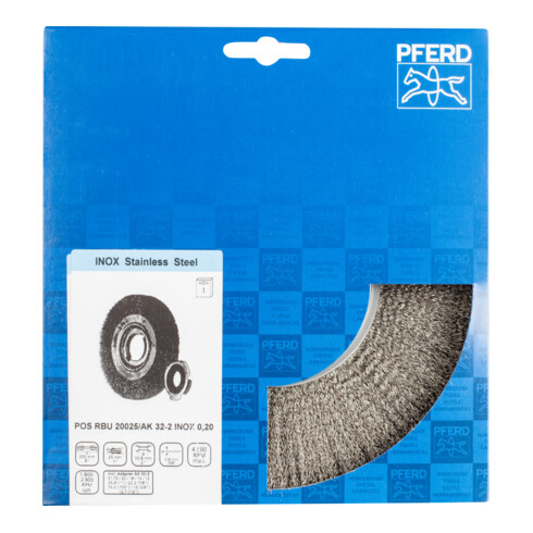PFERD Rundbürsten POS RBU 20025/AK32-2 INOX 0,20
