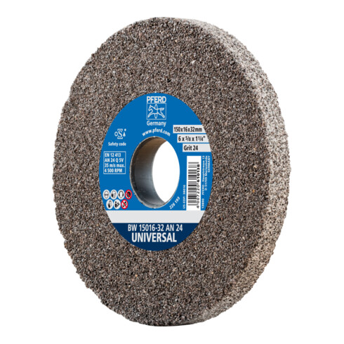 PFERD Schleifbockscheibe Ø 150x16 mm Bohrung-Ø 32 mm A24 für universelle Schleifaufgaben