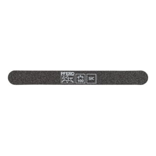 Pferd Schleiffeile SF-R147-15-5 flexibel, 147x15x5mm, SiC K 100, runde Enden