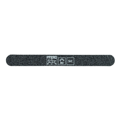 Pferd Schleiffeile SF-R147-15-5 flexibel, 147x15x5mm, SiC K 100, runde Enden