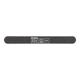 Pferd Schleiffeile SF-R147-15-5 flexibel, 147x15x5mm, SiC K 180, runde Enden