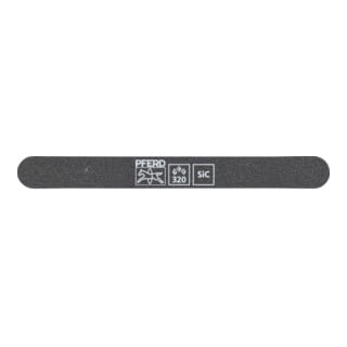 Pferd Schleiffeile SF-R147-15-5 flexibel, 147x15x5mm, SiC K 320, runde Enden