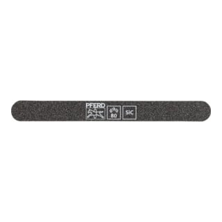 Pferd Schleiffeile SF-R147-15-5 flexibel, 147x15x5mm, SiC K 80, runde Enden
