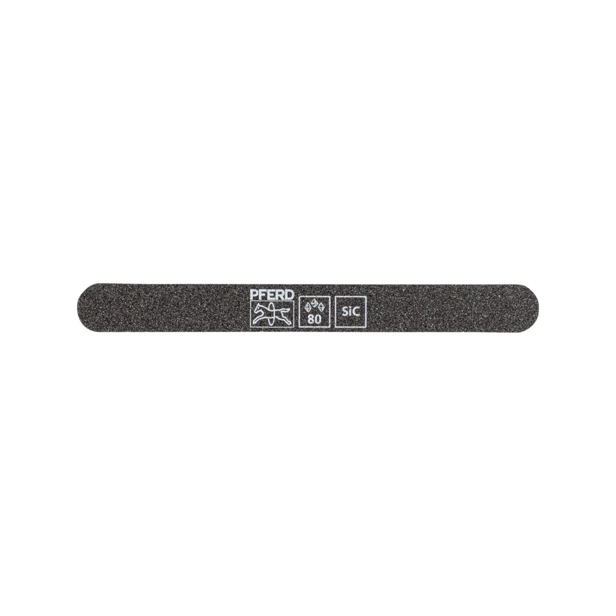 Pferd Schleiffeile SF-R147-15-5 flexibel, 147x15x5mm, SiC K 80, runde Enden