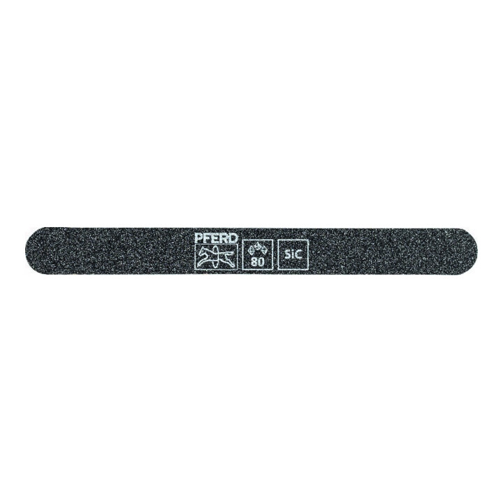 Pferd Schleiffeile SF-R147-15-5 flexibel, 147x15x5mm, SiC K 80, runde Enden