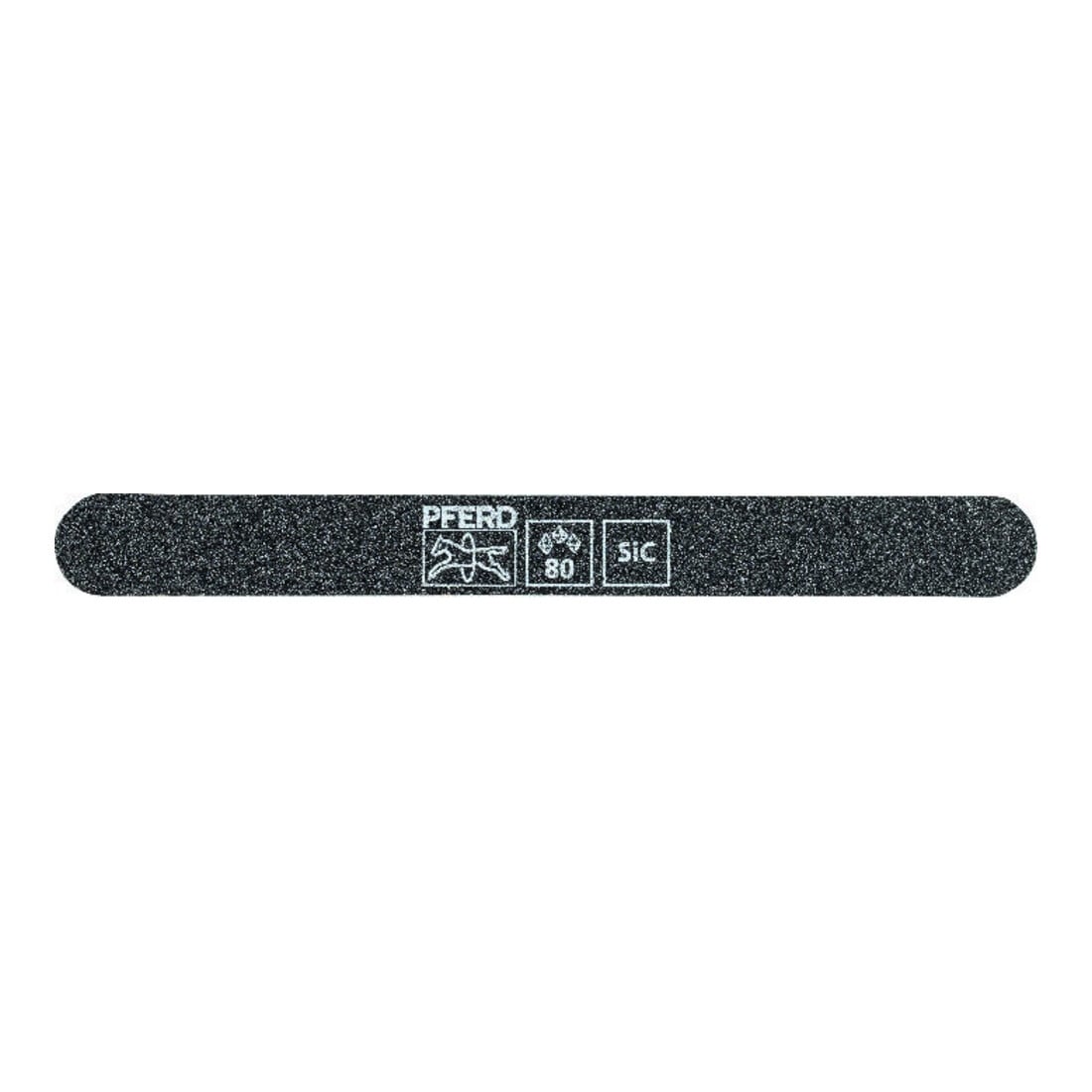 Pferd Schleiffeile SF-R147-15-5 flexibel, 147x15x5mm, SiC K 80, runde Enden