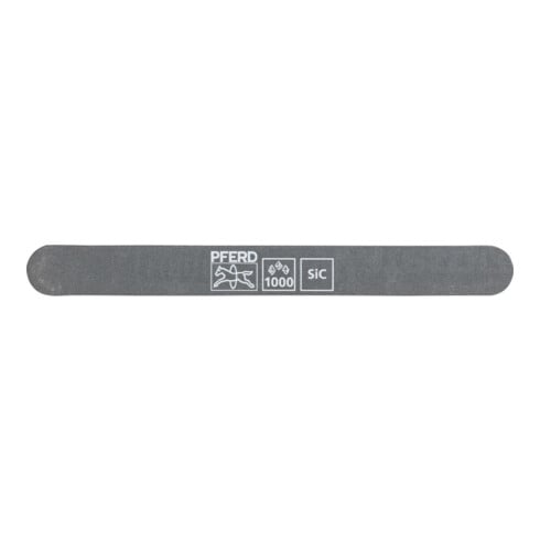 Pferd Schleiffeile SF-R147-15-5 flexibel, 147x15x5mm, SiC K1000, runde Enden