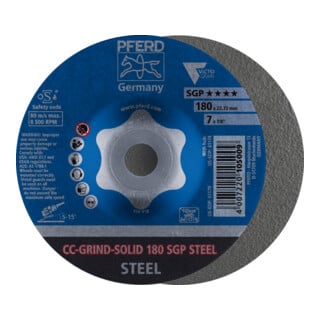 Pferd Schleifscheibe CC-Grind Solid SGP STEEL 180mm