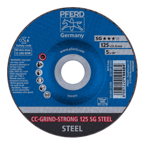 PFERD Schleifscheibe CC-GRIND-STRONG, 125 mm