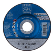 PFERD Schruppscheibe E 115x7,2x22,23 mm Leistungslinie SG ALU für Alu