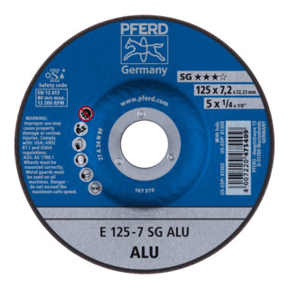 PFERD Schruppscheibe E 125-7 SG ALU