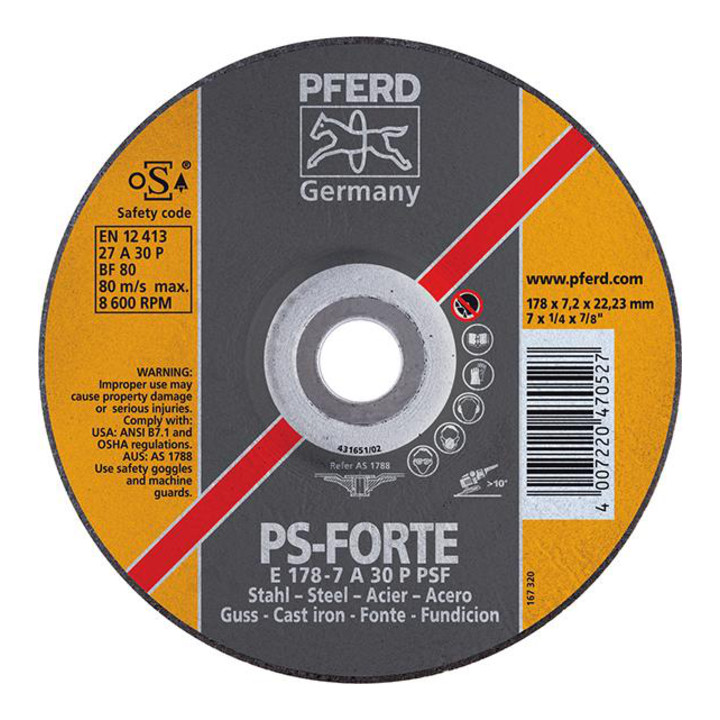PFERD Schruppscheibe E 230-8 PSF STEEL