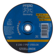 PFERD Schruppscheibe E 230x7,2x22,23 mm Universallinie PSF STEELOX für Stahl/Edelstahl