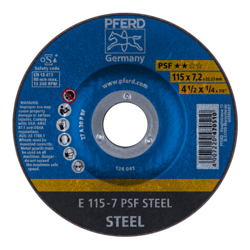 PFERD TOOLS Schruppscheibe PSF STEEL