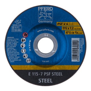 PFERD Schruppscheiben E 115-7 PSF STEEL