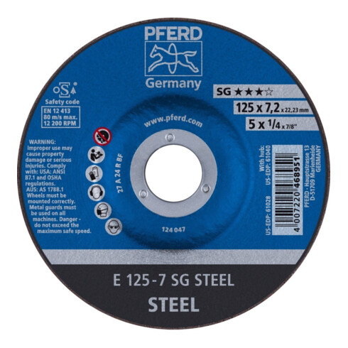 PFERD Schruppscheiben E 125-7 SG STEEL