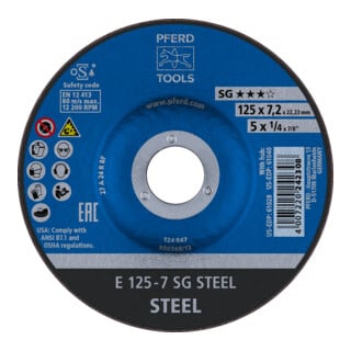 PFERD TOOLS Schruppscheiben E 125-7 SG STEEL