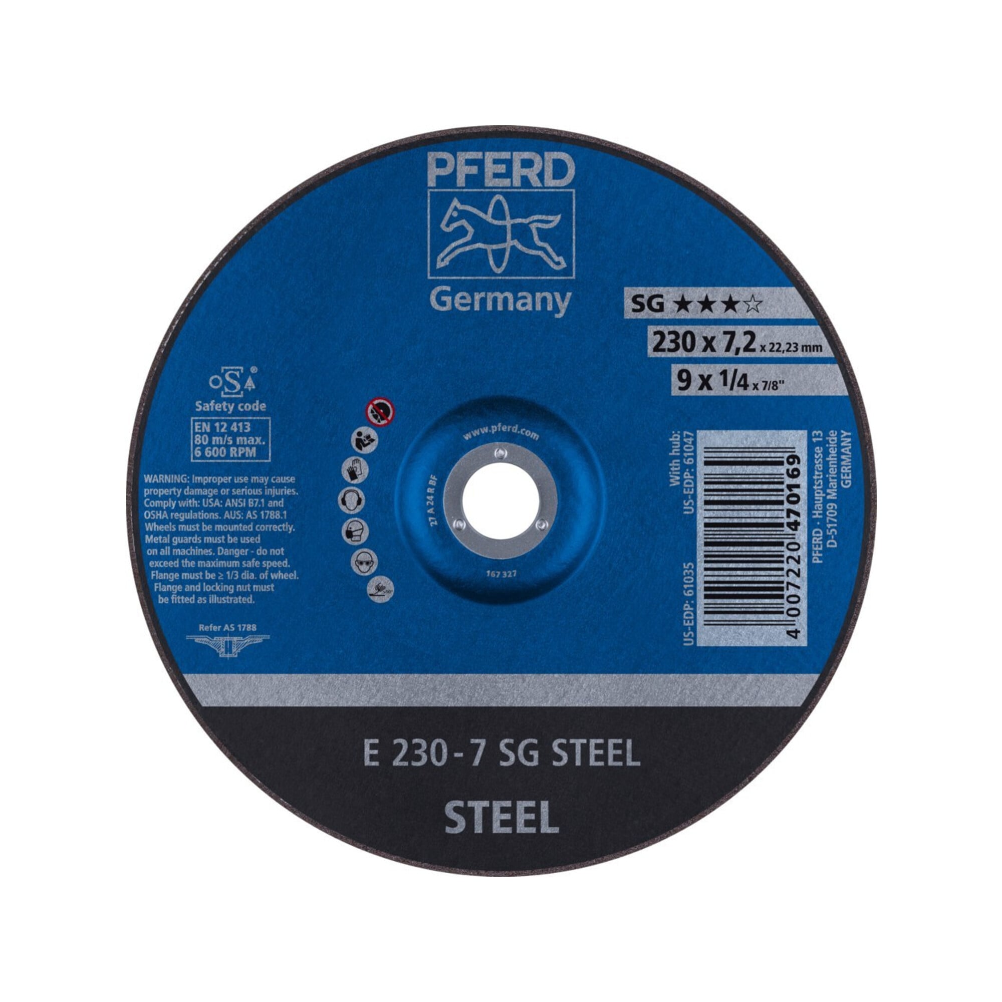 PFERD Schruppscheiben E 230-7 SG STEEL