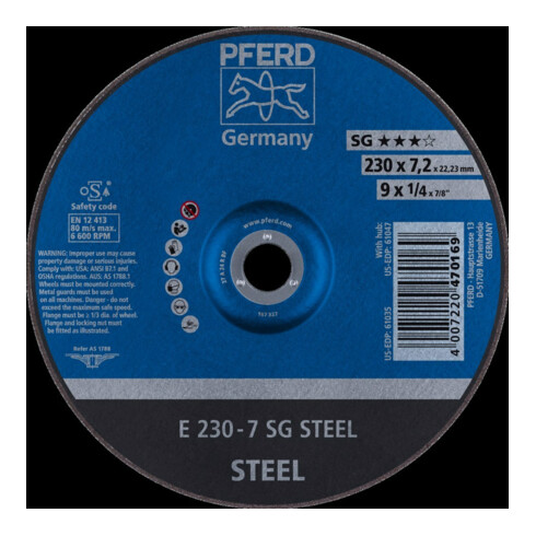 PFERD Schruppscheiben E 230-7 SG STEEL