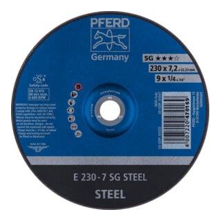 PFERD TOOLS Schruppscheiben E 230-7 SG STEEL