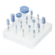 PFERD Set di mole abrasive con gambo, esecuzione fine, 15pz.