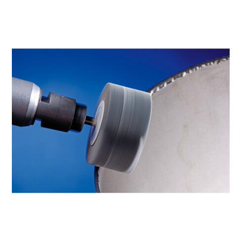 PFERD SIC Fächerschleifer F Ø 60x30mm Schaft-Ø 6 mm SIC150 für harte NE Metalle