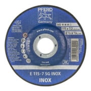 PFERD SG INOX slijpschijf