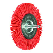 PFERD Spazzola a disco con gambo e filo non ritorto POS RBU 10010/6 ROSSO 80 UNIVERSAL (1)-1