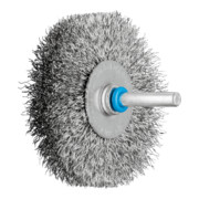 PFERD Spazzola a disco con gambo e filo non ritorto POS RBU 7015/6 INOX 0,30-1