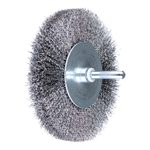 PFERD Spazzola a disco con gambo e filo non ritorto RBU 10015/6 ST 0,20