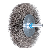 PFERD Spazzola a disco con gambo e filo non ritorto RBU 10020/6 INOX 0,30-1