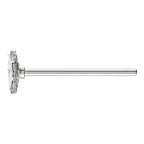 PFERD Spazzola a disco con gambo e filo non ritorto RBU 1602/3 INOX 0,10 0,3mm