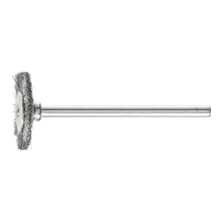 PFERD Spazzola a disco con gambo e filo non ritorto RBU 1602/3 INOX 0,10 0,3mm