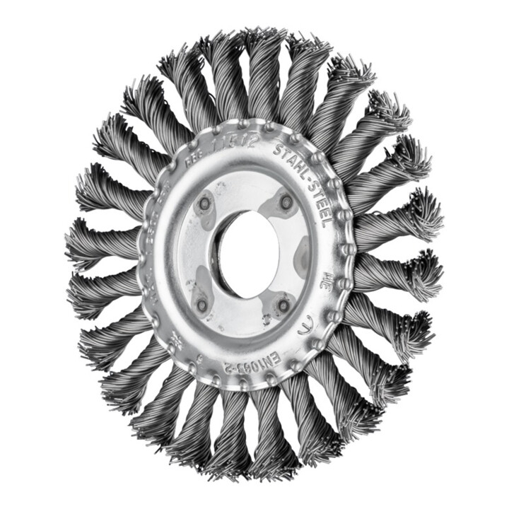 PFERD Spazzola a disco RBG 11512/22,2 ST 0,50 Ø115mm, Spessore del filo 0,5mm STA 12mm 12500min-¹